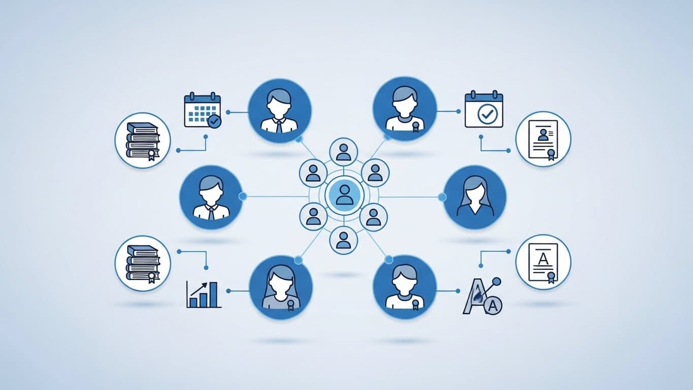 Student portal dashboard with charts and tables.
