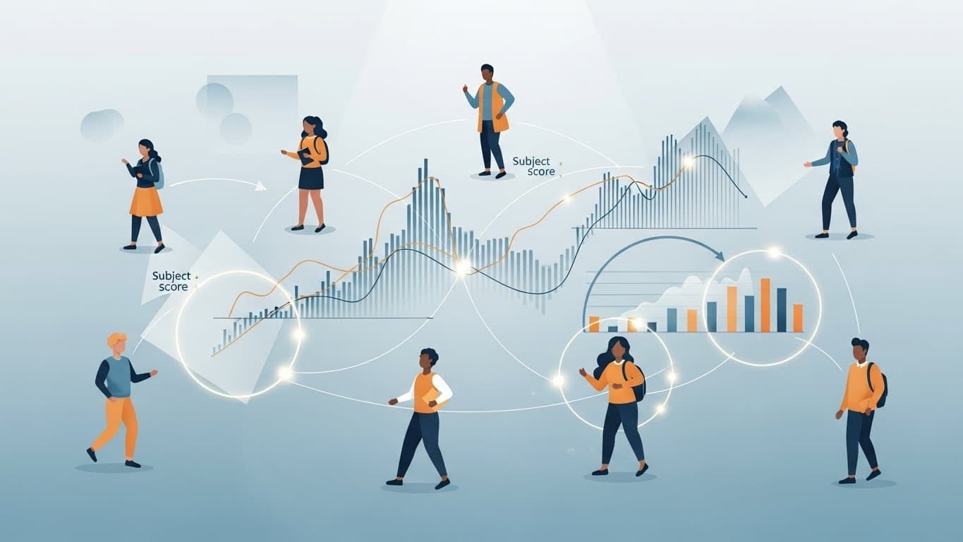 Students studying together at a table.